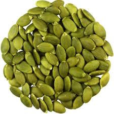 Green pumpkin seeds